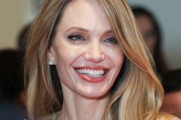 Angelina Jolie attends the "Coutures" Première at Pathe Palace on February 09, 2026 in Paris, France