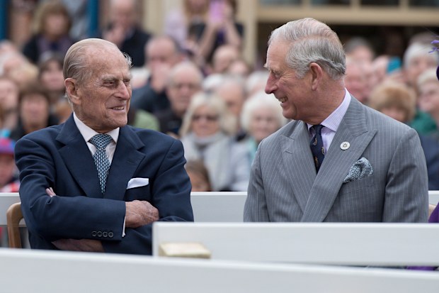 Prince Philip with King Charles III