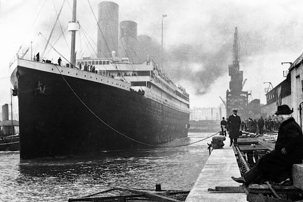 The Titanic is seen here in April 1912. Divers have uncovered a surprising discovery near the wreck of the Titanic.