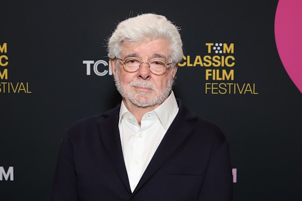 HOLLYWOOD, CALIFORNIA - APRIL 24: George Lucas attends the 2025 TCM Classic Film Festival Opening Night Screening of "Star Wars: The Empire Strikes Back" at TCL Chinese Theatre on April 24, 2025 in Hollywood, California.  (Photo by Emma McIntyre/Getty Images for TCM)