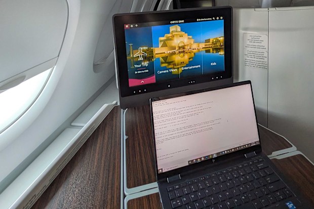 window shade open during flight