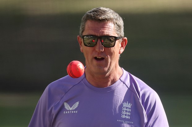 Jon Lewis pictured during the 2024-2025 Women's Ashes in Australia.