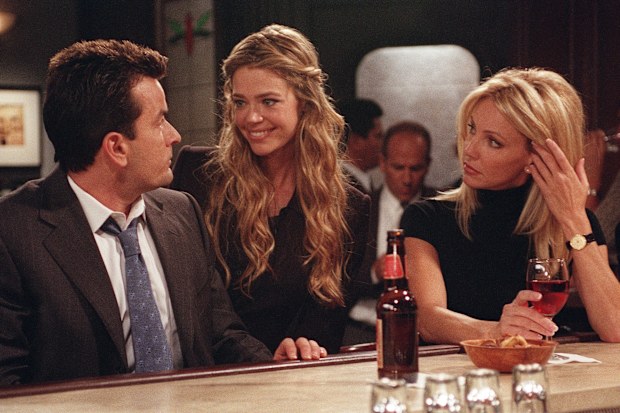 Denise Richards in a scene from her guest appearance on Spin City starring Charlie Sheen and Heather Locklear, which aired in 2001.