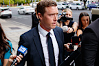 Rohan Dennis arrives at Adelaide Magistrates Court in March 2024.