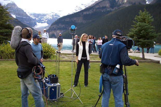 Sami Lukis as the weather presenter for Nine's Today Show.