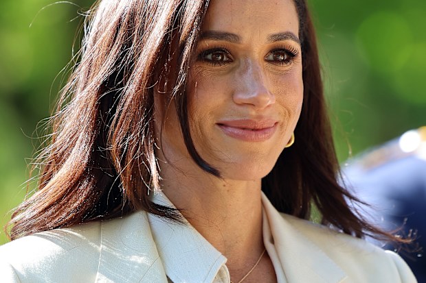 Meghan, Duchess of Sussex attends the cycling medal ceremony at the Cycling Track during day six of the Invictus Games Düsseldorf 2023 on September 15, 2023 in Duesseldorf, Germany.
