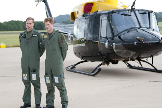 Prince William And Prince Harry Attend A Photocall During Their Training At Raf Shawbury, Nr Shrewsbury. (Photo by Mark Cuthbert/UK Press via Getty Images) 18 June, 2009