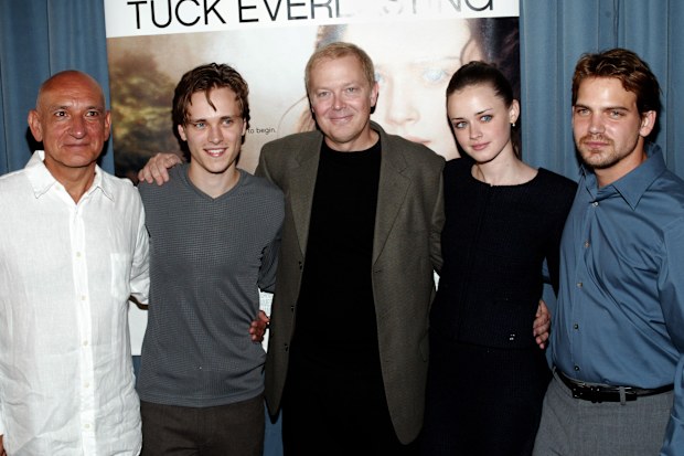 HOLLYWOOD - OCTOBER 5: (L-R) Actors Sir Ben Kingsley, Jonathan Jackson, Jay Russell, Alexis Bledel and Scott Bairstow of the film "Tuck Everlasting" attend the film's premiere at the El Capitan Theatre October 5, 2002 in Hollywood, California. The film opens nationwide on October 11, 2002.  (Photo by Frederick M. Brown/Getty Images)