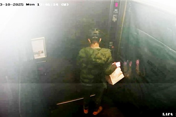 Delivery driver appears to urinate on the floor in Sydney
