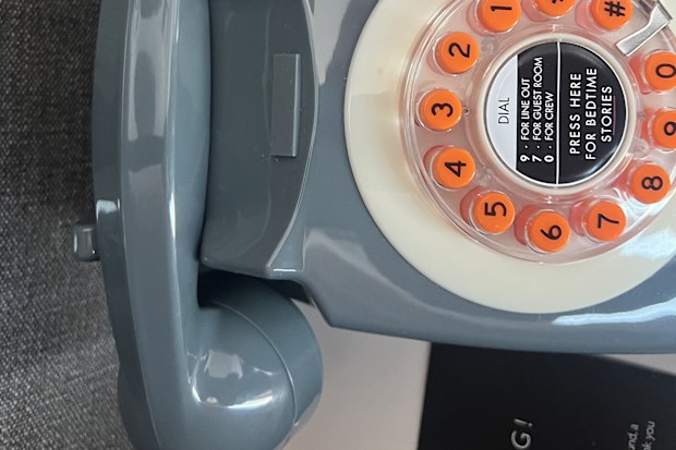 Moxy sydney airport has an old dial phone in the room