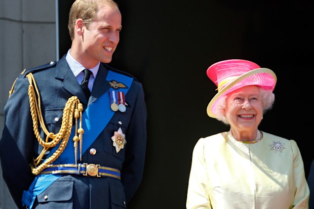 Prince William and Queen Elizabeth in 2015