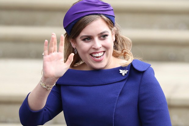 Princess Beatrice pictured at the wedding of Princess Eugenie and Jack Brooksbank in 2018