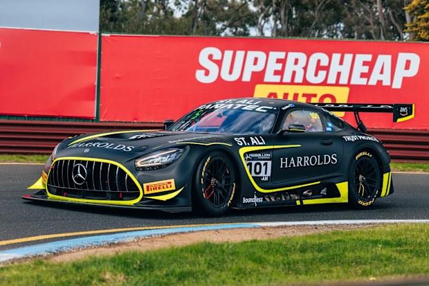 The Mercedes-AMG GT3 that Jordan Love will drive on his racing return Down Under.
