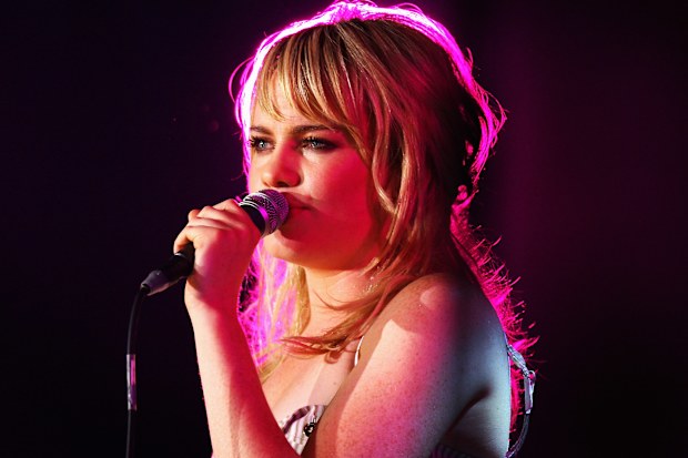 Welsh singer Duffy performs at Radio 1's Big Weekend in Mote Park on May 10, 2008.