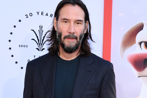 Keanu Reeves attends a special screening of Warner Bros. "DC League of Super Pets" at AMC The Grove 14 on July 13, 2022