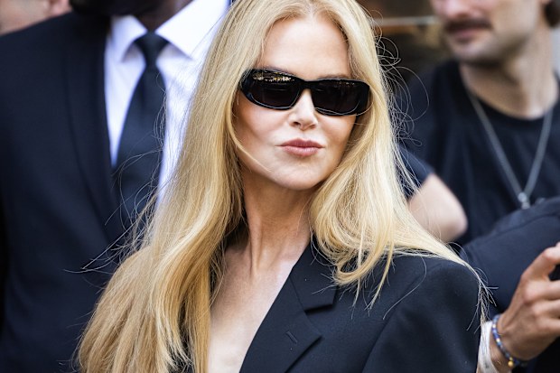 PARIS, FRANCE - JULY 09: Nicole Kidman attends the Balenciaga Haute Couture Fall/Winter 2025/2026 show as part of Paris Fashion Week on July 09, 2025 in Paris, France. (Photo by Victor Boyko/Getty Images)