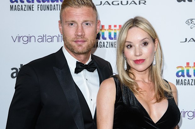 LONDON, ENGLAND - OCTOBER 09: Andrew Flintoff and Rachael Flintoff attend the 2019 Attitude Awards at The Roundhouse on October 09, 2019 in London, England. (Photo by Joe Maher/Getty Images)