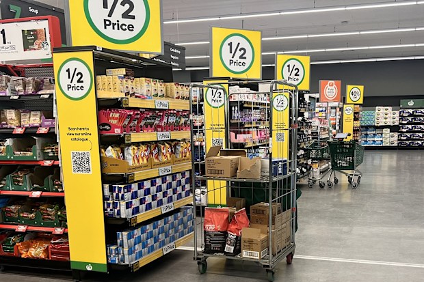 woolworths half price signs