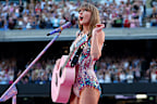 MELBOURNE, AUSTRALIA - FEBRUARY 16: EDITORIAL USE ONLY. NO BOOK COVERS  performs on stage at Melbourne Cricket Ground on February 16, 2024 in Melbourne, Australia. (Photo by Graham Denholm/TAS24/Getty Images for TAS Rights Management)