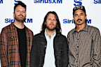 NEW YORK, NEW YORK - SEPTEMBER 30: (EXCLUSIVE COVERAGE) (L-R) Ben Wysocki, Dave Welsh and Joe King of the rock band The Fray visits SiriusXM Studios on September 30, 2024 in New York City. (Photo by Slaven Vlasic/Getty Images)