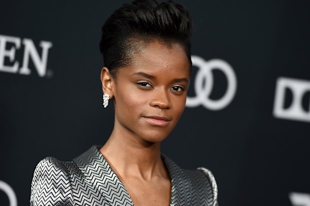 Letitia Wright at the premiere of "Avengers: Endgame" in 2019