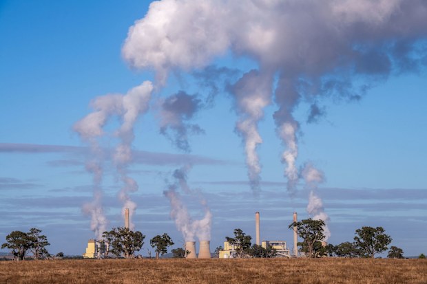 The Age, News 22/03/2024, photo by Justin McManus. Loy Yang Coal fired power station, La Trobe Valley.
