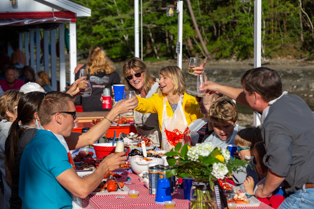 Brown and her family wrapped up a trip to Maine with a picnic at Chauncey Creek Lobster Pier.