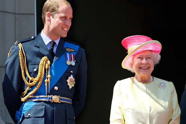 Prince William and Queen Elizabeth in 2015