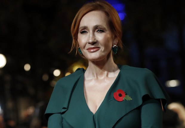 Author J.K. Rowling appears at the world premiere of the film "Fantastic Beasts: The Crimes of Grindelwald" in Paris on Nov. 8, 2018.  
