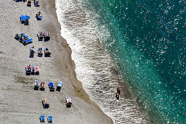 Bikini ban in Sorrento, Italy
