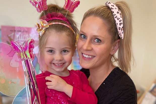 Ava Swartz with her mum, Kate.