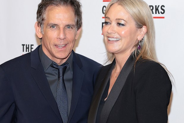 Ben Stiller and Christine Taylor