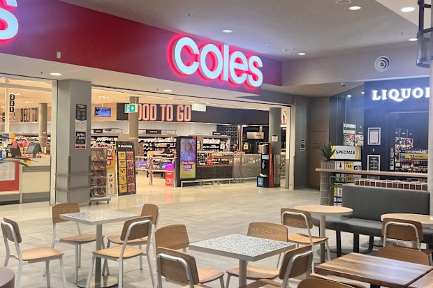 supermarket sign coles blueberries shortage 