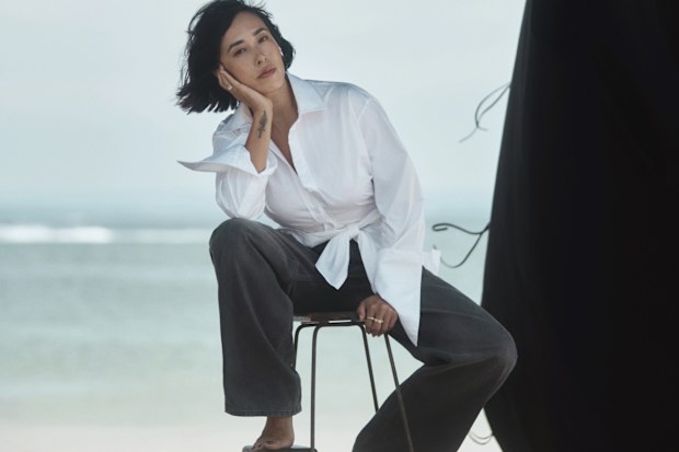 Melissa Leong Witchery White Shirt campaign 2026.