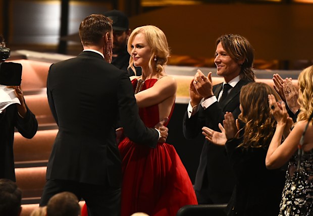 Alexander Skarsgard, Nicole Kidman and Keith Urban (Photo by Michael Buckner/Variety/Penske Media via Getty Images)