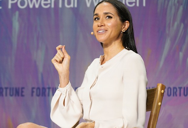 WASHINGTON, DC - OCTOBER 14: (EDITORIAL USE ONLY) Meghan, the Duchess of Sussex and Founder of As Ever speaks onstage during Fortune Most Powerful Women Summit 2025 at Salamander Hotel on October 14, 2025 in Washington, DC. (Photo by Leigh Vogel/Getty Images for Fortune Media)