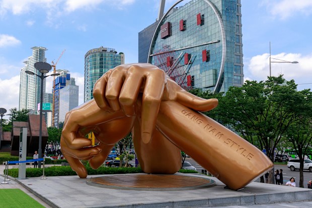 the Gangnam Style Sculpture, which marks the triumph of K-Pop. 
