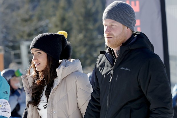 Meghan, Duchess of Sussex and Prince Harry, Duke of Sussex attend Invictus Games Vancouver Whistlers 2025's One Year To Go Winter Training Camp on February 14, 2024 in Whistler, British Columbia. 
