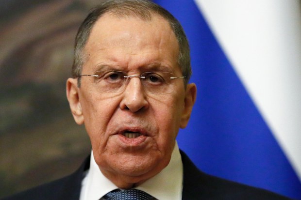 Russian Foreign Minister Sergey Lavrov.
