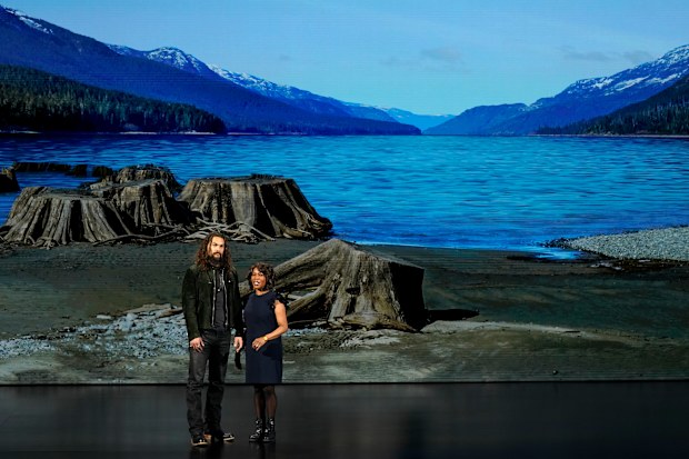 Jason Momoa and Alfre Woodard
