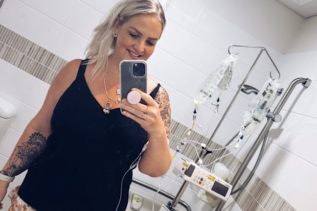Vivienne Greene in hospital.