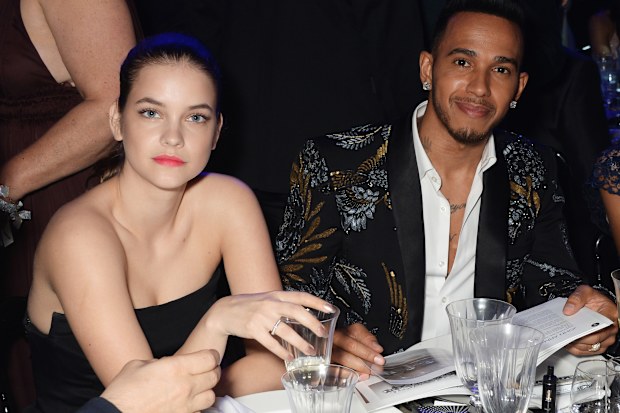 Barbara Palvin and Lewis Hamilton at amfAR's 23rd Cinema Against AIDS Gala at Hotel du Cap-Eden-Roc on May 19, 2016 in Cap d'Antibes, France.