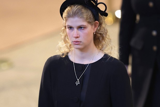 Lady Louise Windsor at the vigil for Queen Elizabeth II at Westminster Hall