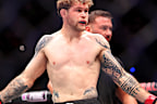 Jake Matthews during a fight in Perth last year.