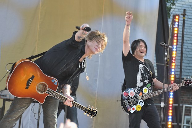 The Goo Goo Dolls on ABC's "Good Morning America" at Rumsey Playfield, Central Park on July 22, 2011 in New York City.