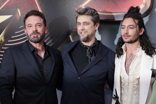 Ben Affleck, Andrés Muschietti, and Ezra Miller