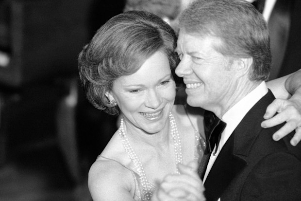 President Jimmy Carter and first lady Rosalynn Carter dance at the annual Congressional Christmas Ball, 1978