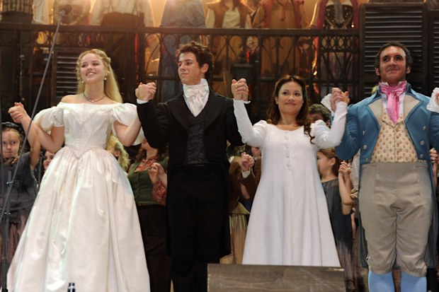 Katie Hall, Nick Jonas, Lea Salonga, Les Miserables,  The O2 Arena, London, stage