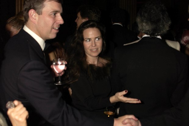 UNITED KINGDOM - JANUARY 27:  Prince Andrew & Koo Stark, Hong Kong Fanancier Andy Wong And His Wife Pattie Throw Their Annual Chinese New Year Party. In Fancy Dress The Dress Code Was Mystery Vamp And Seduction And Most Of Londons Society Turned Up To A Mysterious Event In The Same Theme As 'Eyes Wide Shut' With Masked Young Women With Very Little On, As Prince Andrew Found Out.!  (Photo by Dave Benett/Getty Images)