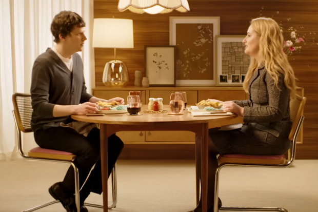 Jesse Eisenberg and Amelia Dimoldenberg